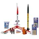 Deluxe Tandem X starter launch set with motors, all in for 6 launches, Estes model rocket kit with motors, Other product options: Tandem X - Deluxe with motors model rocketry
