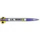 LIL' Nuke model rocket kit, 29mm motor mount 57mm diameter for D to G motors, 7 image model rocketry